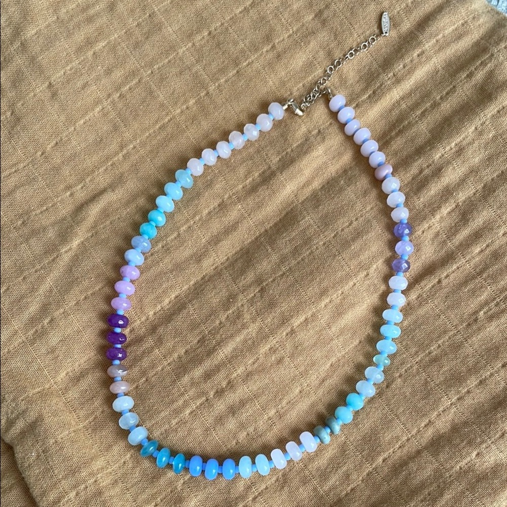 Anthropologie Rainbow Stone Necklace🌈